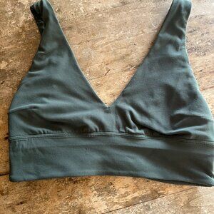 Lululemon Align V-Neck Bra Light Support Size 8 Legacy Green